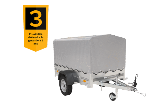 750 kg Anhänger 200 x 125 mit Domdeckel und Überrollbügel Garden Trailer 201 KIPP