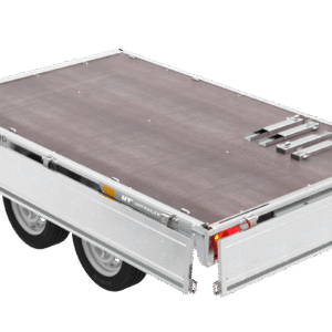 Zweiachsanhänger 254×151 mit Unitrailer Vollgummirädern 250/2 dmc 750 kg
